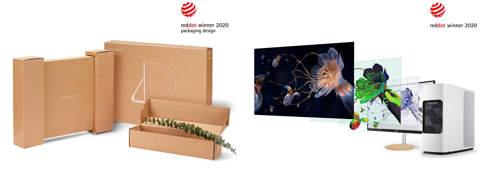 Acer recibe 2 prestigiosos premios Red Dot Awards 2020 por diseño de marca y comunicación